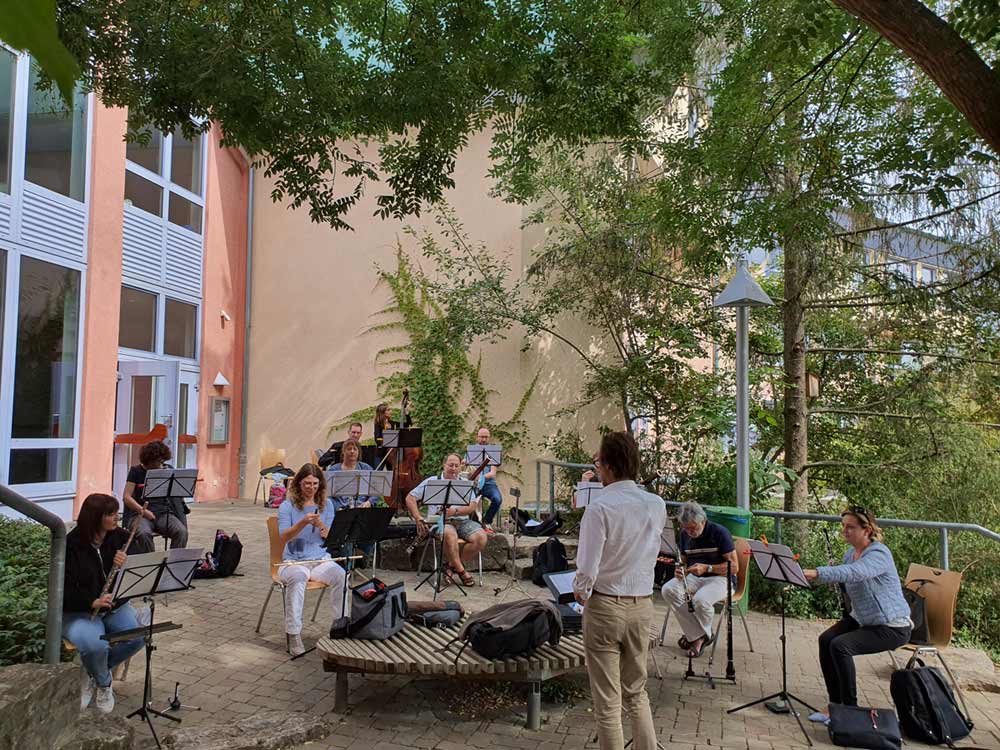 Corona 2020 Proben für den Hangar