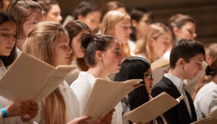 Die vereinigten Chöre zu Beethoven 9.